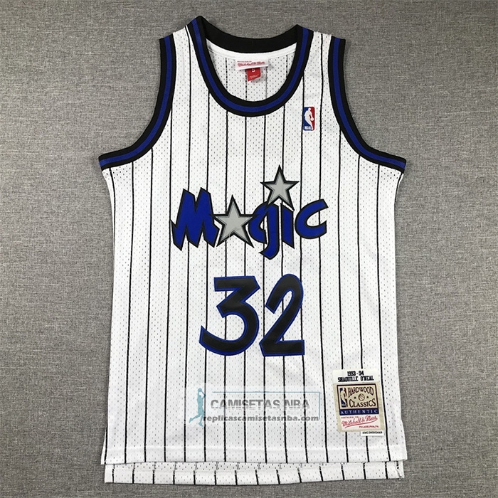 Camiseta Nino Orlando Magic Shaquille O'Neal NO 32 Mitchell & Ness 1993-94 Blanco
